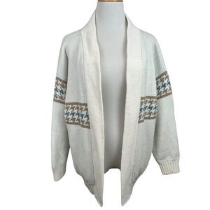 Retro 80’s Look Oversized Reversible Heavy Weight Open Cardigan M/L